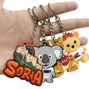 OEMメーカープロモーションビジネスギフトキーホルダーカスタムロゴソフト2D3DPVCキーホルダーパーソナライズされたかわいいゴム<span class=keywords><strong>PVC</strong></span>キーホルダー - Product Image 3