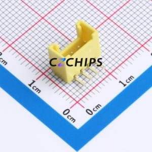 A200E1W1-2H4P12 Wire-to-Board Pin Header Bent Lead Through Hole,P=2mm Connector 1x4P 2mm Right Angle Insert HY - Product Image 1