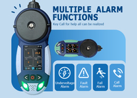 Detector de CO2 Portátil Marino, Detector Multigas 5 en 1 (O2, CO, H2S, HC), Mejor Precio de Detector de Gases de Hidrocarburos