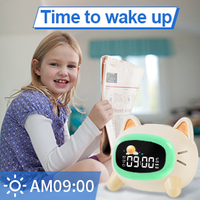 Relojes de mesa de escritorio para niños, despertador Digital inteligente LED, Amanecer, 2022