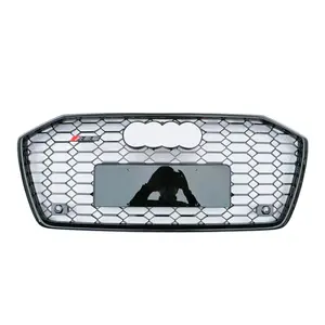 Nieuwe 2019 Abs A6 A6l Modificatie Grille Veranderen In Rs6 Quattro Stijl Auto Reserveonderdeel Grille Geen Logo Voor Audi Voorbumper Grill