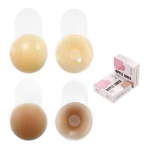 INVISFEEL Copricapezzoli Ultra-Sottili da 6,5 cm <span class=keywords><strong>per</strong></span> Donne, Adesivi in Silicone Delicati sulla Pelle, Reggiseno Push-Up Autoadesivo - Product Image 5
