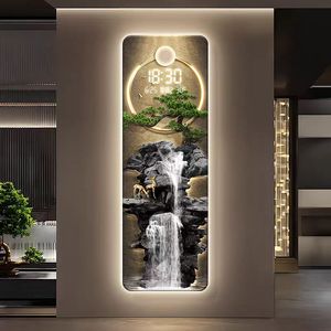 Orologio <span class=keywords><strong>da</strong></span> <span class=keywords><strong>Parete</strong></span> Moderno di Lusso a LED con Lancette, Grande Orologio in Cristallo Facile <span class=keywords><strong>da</strong></span> Leggere, Decorazione per Casa e Soggiorno - Product Image 2