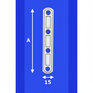 Aldeghi 80x80 AL163IN08 piastra stampata in acciaio inossidabile Design dritto - Product Image 1
