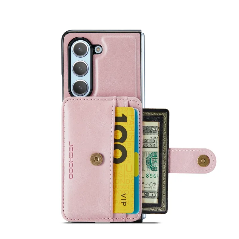 Funda de teléfono magnética para tarjeta de crédito para Samsung Galaxy Z Fold 5, para Google Pixel Fold Wallet case