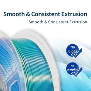 Filament <span class=keywords><strong>PLA</strong></span> <span class=keywords><strong>HD</strong></span> 1,75 mm 1 kg pour imprimante 3D, tolérance élevée 0,05 mm, compatible lit chauffant 190-230°C, biodégradable, impression facile - Product Image 6