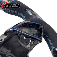 Accessoires intérieurs pour Chevrolet Camaro SS RS LT1 ZL1 1LE, volant personnalisé en fibre de carbone LED pour Corvette C7 Stingray