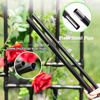 Pergola tubulaire en métal robuste NEUVE de 20 mm pour jardin, arche de mariage et toutes sortes de plantes avec base amovible