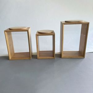 <b>Bamboo</b> Storage Jar 1-2L Airtight Food <b>Container</b> For Tea Coffee Snacks Household Use - Product Image 4