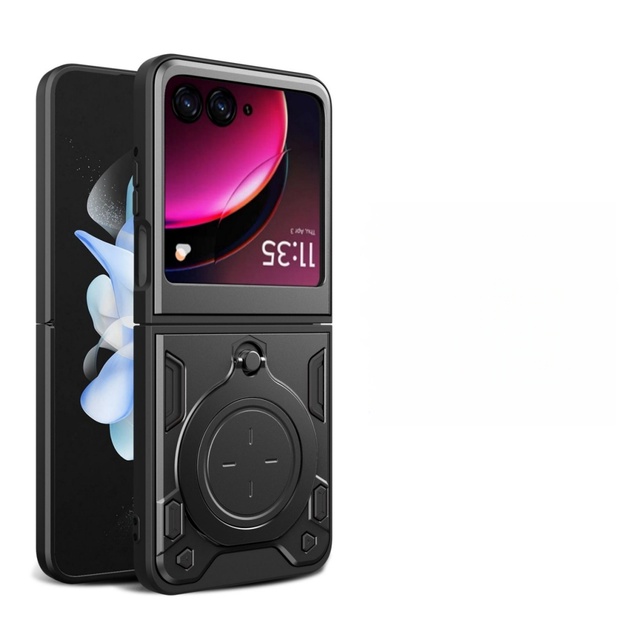 Motorola Razr 50 Ring Holder Kickstand Case 360° Rotation 6 Colors Available Mobile Phone Case