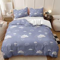 Ensemble de housse de couette dessin animé 3D coloré ensemble de literie pour enfants/adultes léger et sans plis