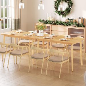 Bán buôn bàn ăn tre, Bàn ăn vuông, bàn bếp gỗ tre cho không gian nhỏ, bàn viết bằng gỗ cho phòng khách - Product Image 2