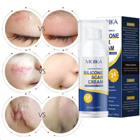 Gel Réparateur Rapide pour Cicatrices d'Acné et Vergetures, Crème Anti-Vergetures et Cicatrices pour le Corps et le Visage, Effet Raffermissant Post-Abdominoplastie