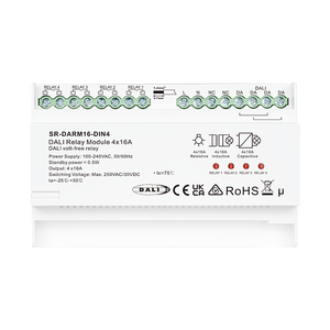 Modulo relè DIN Rail DALI-2 a 4 canali per ingegneri edili intelligenti - Controllo integrato di carichi DALI e non DALI - Vendita all'ingrosso direttamente dalla fabbrica - Product Image 3