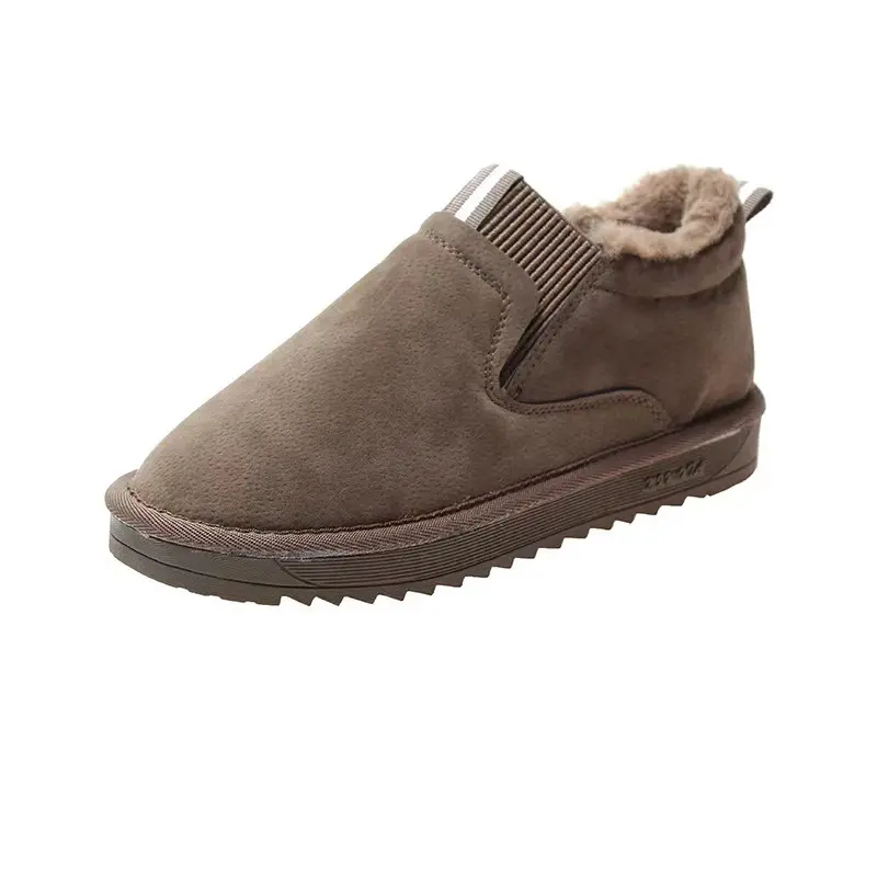 XINZIRAIN personalizzato alla caviglia stivali invernali caldi per le donne allacciano la pantofola di pelliccia