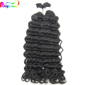 Cabello Humano Remy Malaíso de Onda Profunda para Trenzas, Calidad 12A, Crudo Sin Procesar, Sin Trama, Compra en Línea, Productos Baratos - Product Image 2