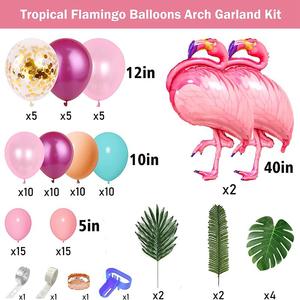 Balon pesta musim panas Set spanduk tropis Hawai <span class=keywords><strong>Flamingo</strong></span> Hutan Safari balon bertema untuk pesta ulang tahun pernikahan - Product Image 5