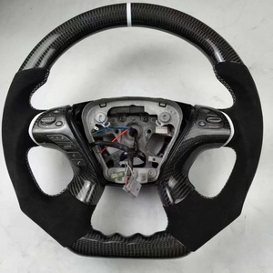 Volant sport en Alcantara et fibre de carbone véritable pour <span class=keywords><strong>Infiniti</strong></span> Q70L FX35 FX37 QX60 Série M M25 M35 M37 M56 Q70 - Product Image 6