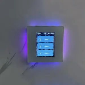 Teknologi Baru Wifi Tuya Rumah Pintar 1 2 3 Sakelar Lampu Gang Bekerja dengan Tuya & Asisten Rumah Pintar Sakelar Kendali Jarak Jauh