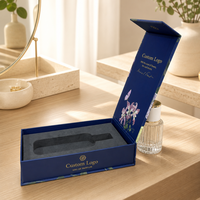 Boîte cadeau rigide à fermeture magnétique personnalisée avec insert en papier EVA, boîte d'emballage de luxe à couverture rigide pour coffret cadeau de parfum et de cosmétiques