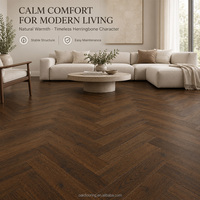 Premium Solid Timber Flooring Herringbone Look for Minimalist Style Design