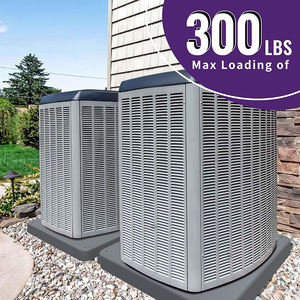 แผ่นรองคอนเดนเซอร์พลาสติกกันสั่นสะเทือนสำหรับเครื่องปรับอากาศแบบติดตั้งภายนอกอาคาร ยี่ห้อ YOD HVAC ขนาด 24*24 นิ้ว แบบแมนนวล - Product Image 3