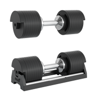 SNODE Ensemble d'haltères réglables 45 kg à changement de poids rapide, équipement de fitness pour la maison, entraînement de force, entraînement avec poids libre, OEM