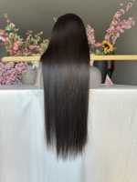 Sans colle 28 pouces 5x5 suisse HD dentelle fermeture perruque 180% densité en gros vrais cheveux bruts perruque cheveux vierges humains 36 pouces 1B droite