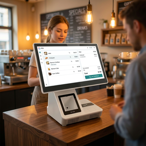 Système de point de vente (PDV) haute performance 13,3 pouces Windows 11, processeur Intel Core i5 i7, tout-en-un, caisse enregistreuse pour supermarché, restaurant intensif - Product Image 1