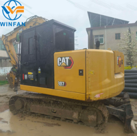 Mini-excavatrice d'occasion de 7 tonnes CAT 307 pour travaux de terrassement et de nivellement de paysages municipaux