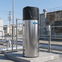 Chauffe-eau à pompe à chaleur intégrée 150L R290, corps en acier inoxydable, antirouille, pour zones humides - Prix de gros