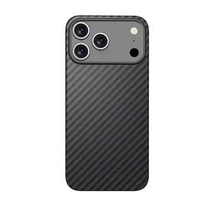 Funda de teléfono de <span class=keywords><strong>fibra</strong></span> de carbono Gobelike Real Kevlar Aramid para iPhone 17 Air Pro Max carga magnética ligera a prueba de golpes - Product Image 5