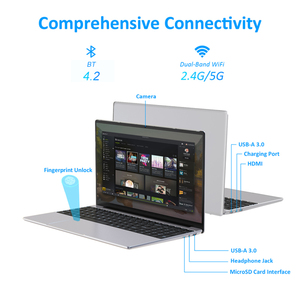 Nuovo Laptop da <span class=keywords><strong>15.6</strong></span> <span class=keywords><strong>Pollici</strong></span> al Prezzo Più Basso, Popolare Notebook N95 N5095 Quad Core con Display IPS e Lettore di Impronte Digitali - Product Image 5