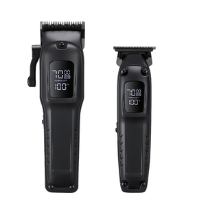 Tondeuse à barbe électrique pour hommes, rasoir domestique sans fil pour corps, visage et moustache, kit de toilettage professionnel en acier inoxydable - Product Image 3