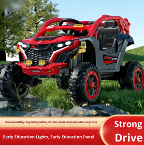 Jouets pour bébés Voiture électrique tout-terrain à quatre roues pour enfants Télécommandée Sièges en plastique Deux places Garçons Filles Âges 3-6 ans - Product Image 4