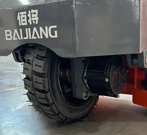 BAIJIANG pengangkat jack Palet model 3.0 ton elektrik dengan baterai Lithium elektrik truk forklift Off-road