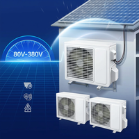 Climatiseur solaire R32 puissant et flexible à conception séparée, 12000 BTU, à onduleur, économe en énergie, contrôlé par application