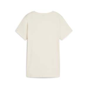 T-shirt Puma pour femme, beige, coupe côtelée, vêtements de sport, tissu en coton respirant, style sportif toutes saisons - Product Image 2