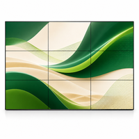 Mur vidéo LCD professionnel 55 pouces, cadre de 1,8 mm, haute luminosité, moniteur de raccordement pour studio TV, diffusion et usage intérieur, compatible tiers