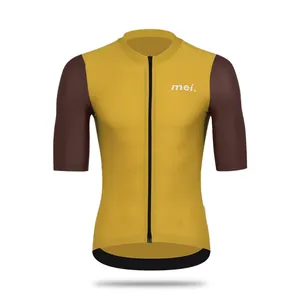 Tissu de teinture personnalisé Mcycle vêtements de cyclisme chemise respirant évacuation de l'humidité maillot de vélo Nice élégant maillots de cyclisme pour hommes