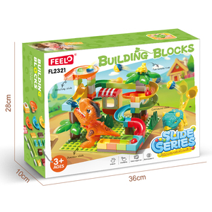 FEELO FL2321 Nuevo Set <span class=keywords><strong>de</strong></span> <span class=keywords><strong>Bloques</strong></span> <span class=keywords><strong>de</strong></span> Construcción <span class=keywords><strong>de</strong></span> Escenas, Catapulta <span class=keywords><strong>de</strong></span> Dinosaurios para Niños, Tobogán, Juguete Educativo <span class=keywords><strong>de</strong></span> Ensamblaje DIY - Product Image 6