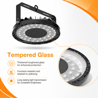 Projecteur LED industriel haute baie en verre trempé, 100W, 13000 lm, DOB SMD 3535, céramique, pour usines, fonctionne de -40 à 100°C