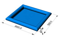 Aufblasbarer Kinder pool mit schwimmendem Boot PVC-Material für Kinder