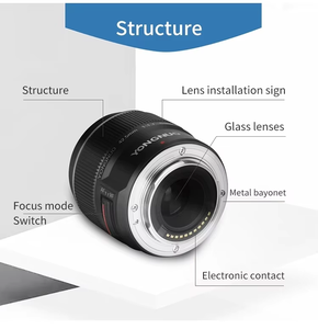 <span class=keywords><strong>YONGNUO</strong></span> YN42.5mm F1.7M Objectif Prime Standard pour appareils photo reflex numériques à monture <span class=keywords><strong>M4</strong></span>/<span class=keywords><strong>3</strong></span> Objectif AF/MF à grande ouverture pour E-PL9 GF8 GF9 Olympus - Product Image 5