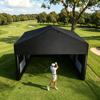 Tente de projection gonflable pour simulateur de golf, haute qualité, étanche et résistante aux intempéries, avec pompe électrique, hauteur 8-10 pieds, modèle 2026