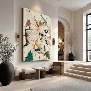 Pintura al Óleo Abstracta Texturizada Frozen Rush, Impasto, Arte Moderno en Lienzo, Obra de Arte Hecha a Mano para Decoración de Paredes de Galerías y Hogares - Product Image 3