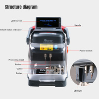 Machine à découper les clés professionnelle Xhorse Dolphin II XP005L XP-005L, version américaine, livraison gratuite, automatique, pour outils de serrurier