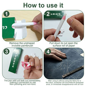 Crayons de marque de couture, crayons effaçables à la chaleur stylos de marquage de tissu invisibles <span class=keywords><strong>pour</strong></span> le marquage et le traçage de l'artisanat de couturière - Product Image 6