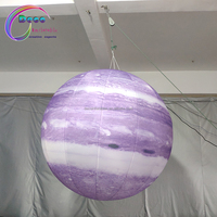 Boule de lune gonflable géante Led, globe de lune gonflable pour décoration