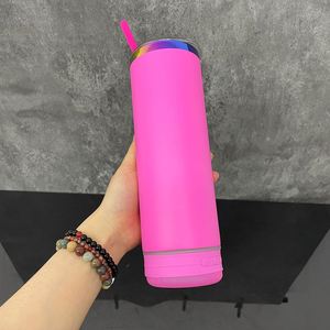 Gobelet intelligent pour lecteur de musique 20oz, coloré, revêtu de poudre macaron, plaqué arc-en-ciel sous le dessus, avec haut-parleur intégré, en provenance de notre entrepôt aux États-Unis - Product Image 5